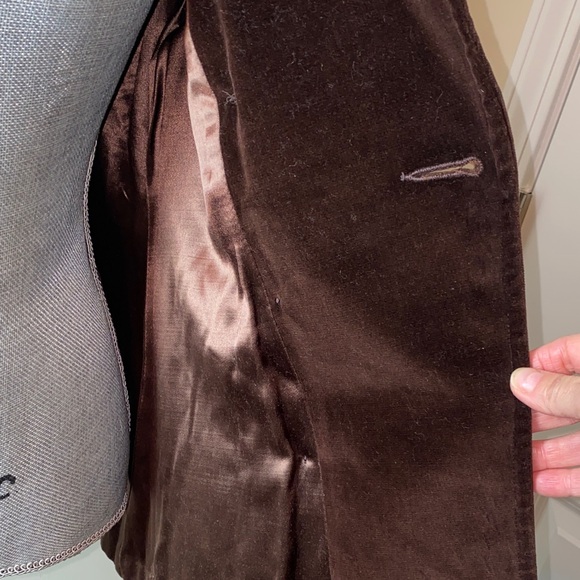 Elegant Vintage Union Made Brown Double-Breasted Women's Pea Coat Small - Picture 13 of 16